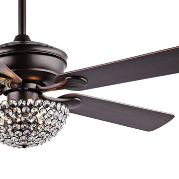 Cammy 52" Traditional Transitional Iron LED CEILING FAN - JONATHAN Y